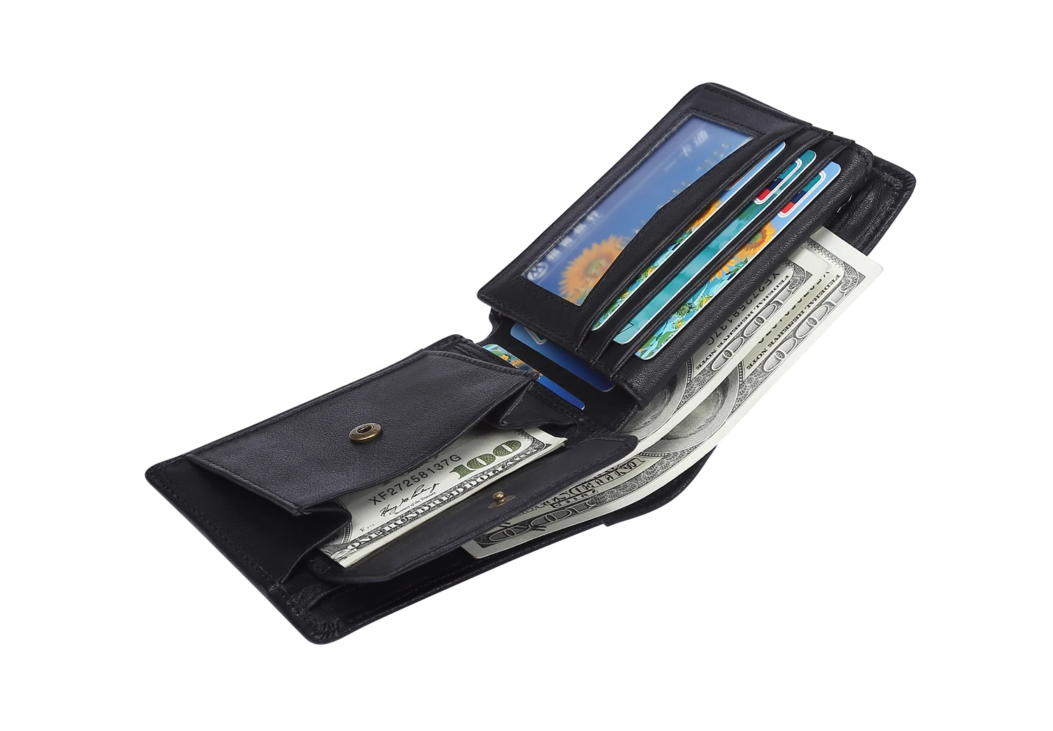 Распродажа мужской RFID блокирующий кошелек из натуральной кожи небольшой, с разворотом минималистичный кошелек винтажный кошелек для карт мужской Carteria Masculina