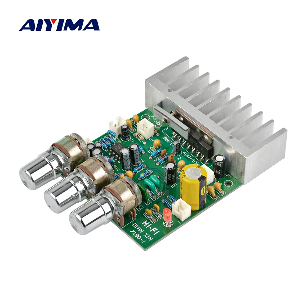 

Aiyima Dual Channel Amplifier Board 50W + 50W HIFI Stereo Audio Amplifer Low Noise DC12V