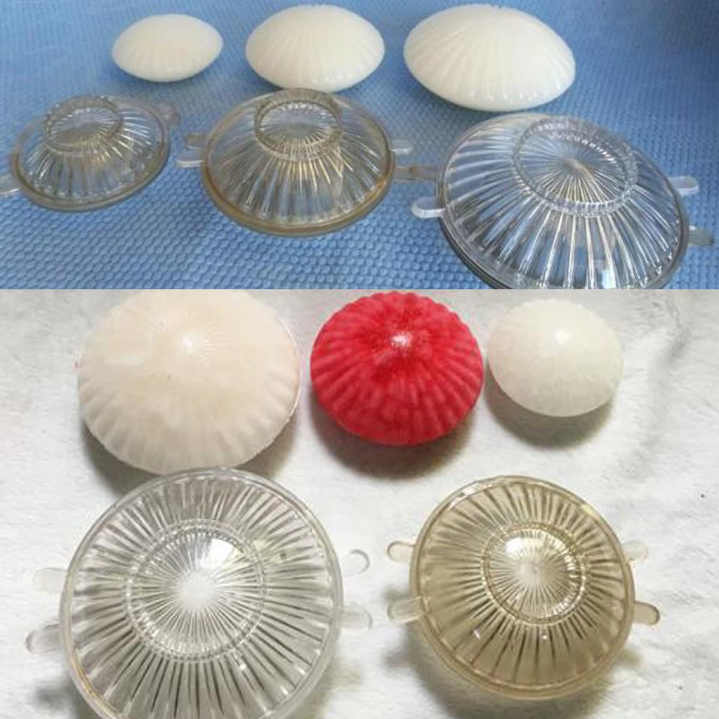 Plastic Clear Flat Round Shape Candle Mould Soap Mold for Handmade Candle Making DIY Craft