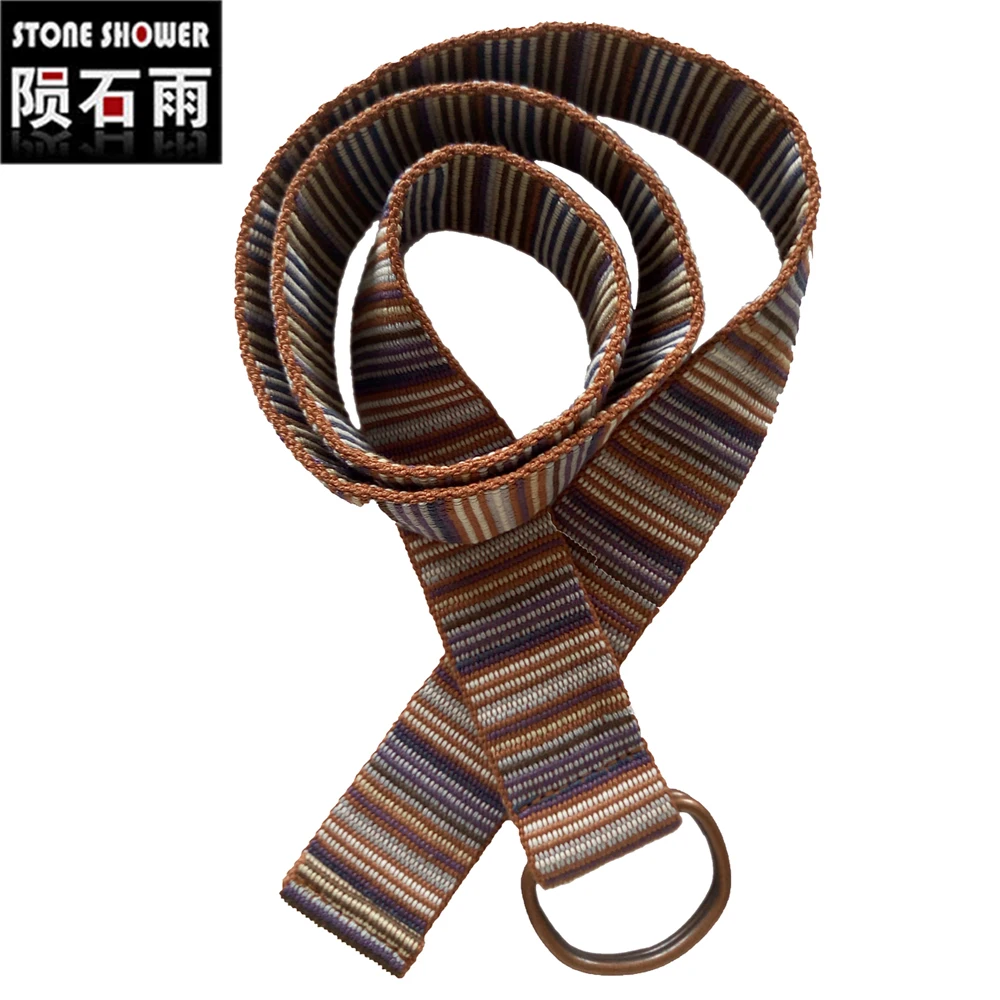 Cintura Unisex Donna Uomo Fibbia cintura stoffa cintura accessorio 10 colori