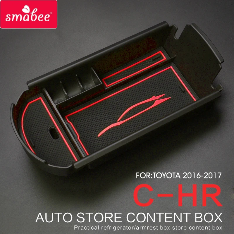 Automobiles suit For font b TOYOTA b font C HR 2016 2017 Car Central Armrest Box