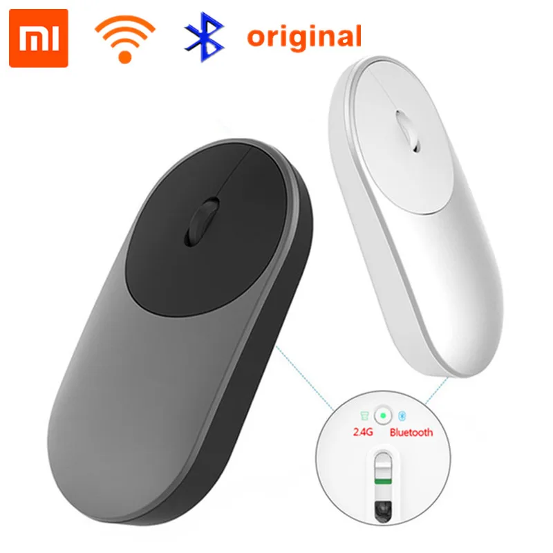 Оригинальная портативная беспроводная мышь Xiaomi XMSB01MW в наличии оптическая Mi Bluetooth