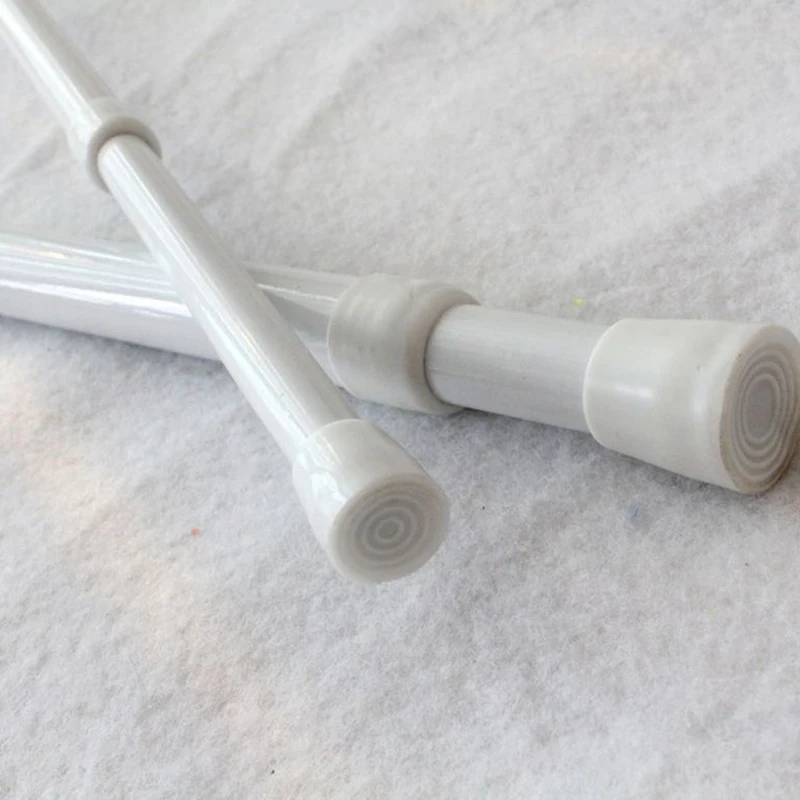 

Spring Loaded Extendable Telescopic Net Voile Tension Curtain Rail Pole Rod Rods