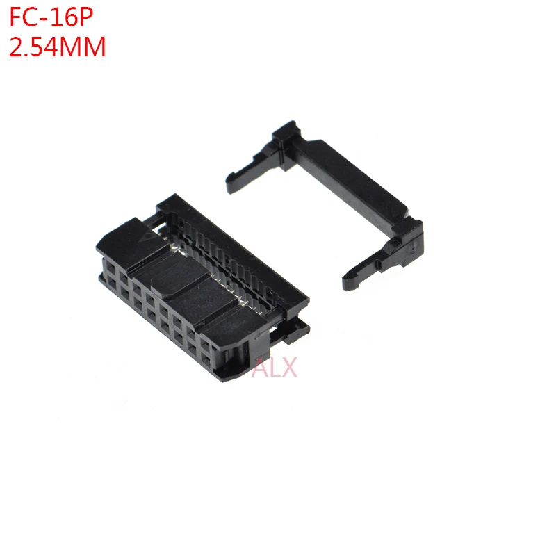 10 шт. FC-16p IDC разъем шаг 2,54 мм JTAG ISP разъем двухрядный женский 2x8PIN 16PIN FC 16p для IDC BOX разъем для кабеля