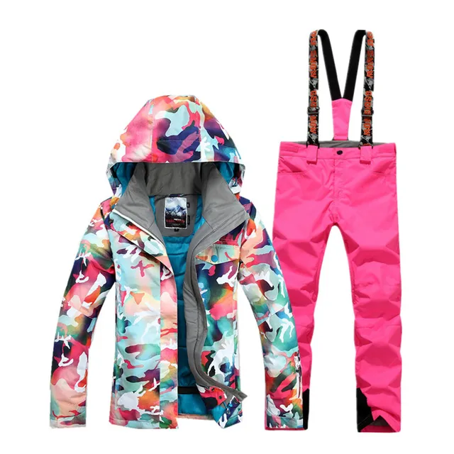 Cheap NIUMO New women ski suit skiwear skiing jacket and pants odd and even plate camouflage windproof warm water