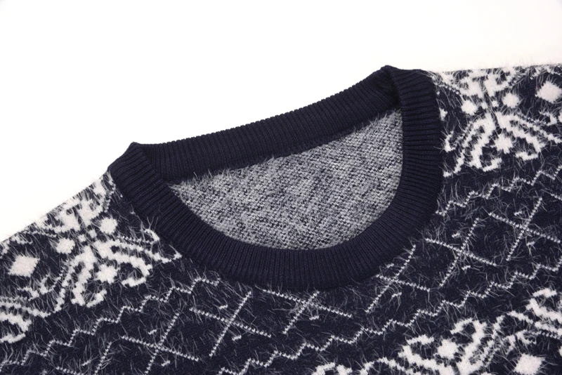 Модный бренд Вязание свитер Для мужчин 2018 Новое поступление Повседневный пуловер Для мужчин с круглым вырезом жаккардовая хеджирования