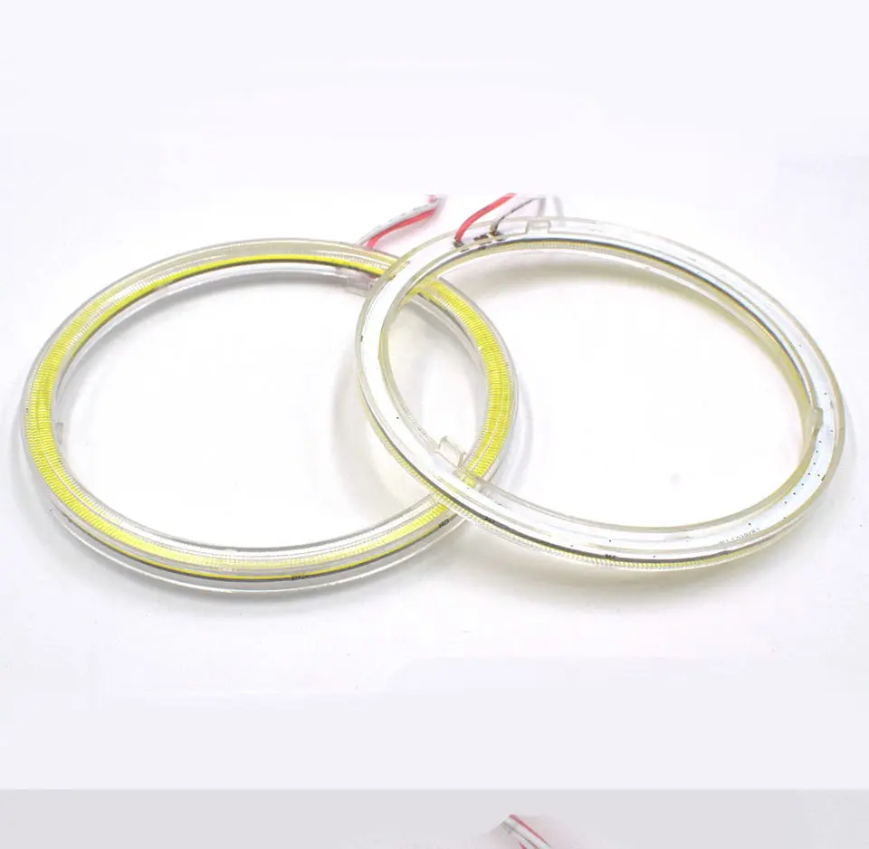 Cold White Car Angel Eye COB Light Circle Ring Headlight Lamp 12V Auto DRL Decoration Fog Lights Bulb 60CM-120CM 6000K (5)