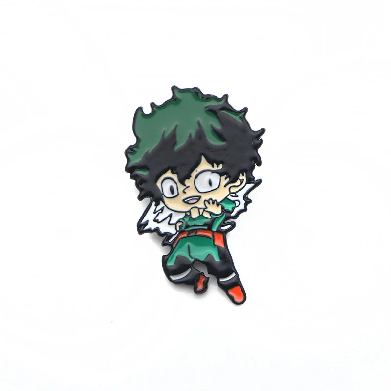 2 P1662 Dongmanli 20 шт./партия Аниме Boku No Hero Academy My Hero Academy металлические эмалированные булавки броши на булавке значок для фанатов подарок - Окраска металла: 2