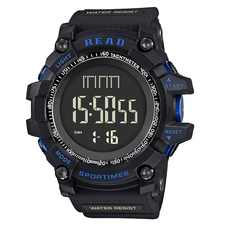blue Tezer G военные многофункциональные ударные наручные часы мужские уличные водонепроницаемые 30 м умные часы цифровые часы для 90002 - Цвет: blue