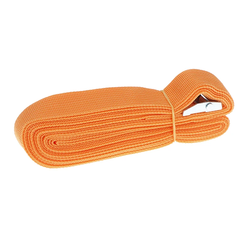 2,5 см* 5 м багажный ремень, привязанный для автомобиля, лодки, фиксированный ремень, багажный ремень с пряжкой из сплава, автомобильный Натяжной канат, трещотка - Цвет: orange