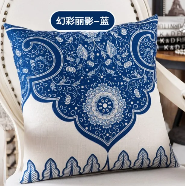 الأزرق الملكي الكتان القطن غطاء وسادة مكتب أريكة المنزل 45x45 سنتيمتر زهرة وسادة القضية وسادة الزخرفية يغطي سادات b263 الأزرق الملكي الكتان القطن غطاء وسادة مكتب أريكة المنزل 45x45 سنتيمتر زهرة وسادة القضية وسادة الزخرفية يغطي سادات b263