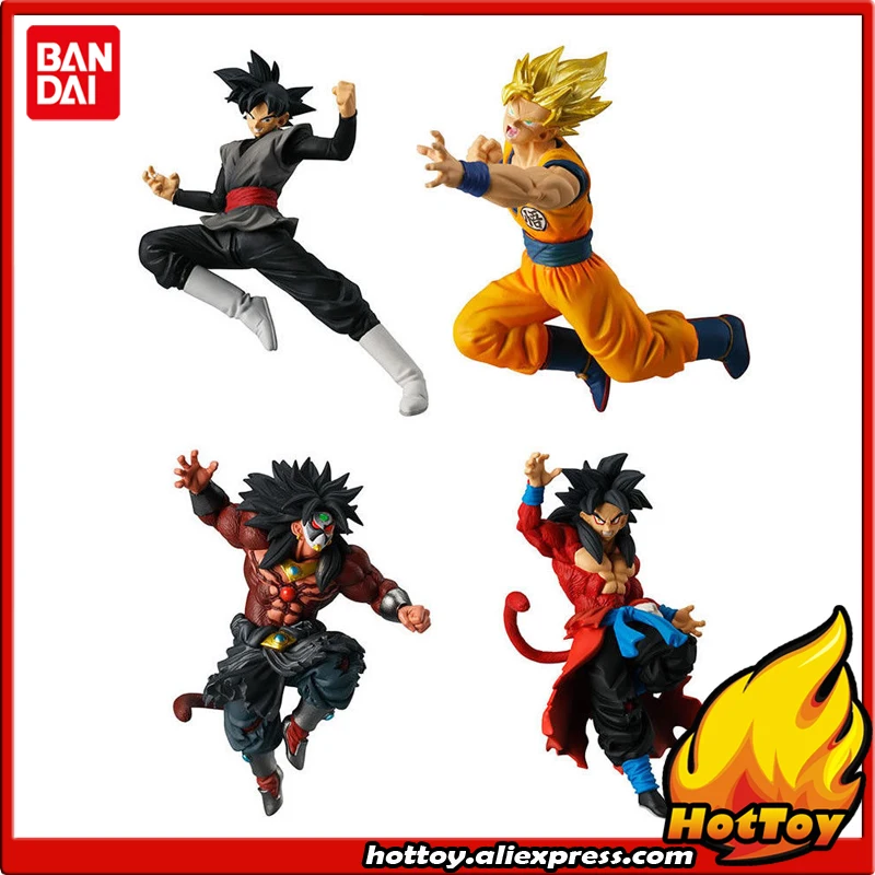 Оригинальные Bandai batch VS Gashapon игрушечные фигурки из ПВХ часть 7-полный набор из 4 предметов Супер Saiyan Сон Гоку Broly "Dragon Ball Super"