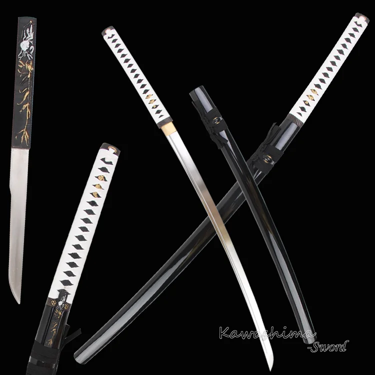 Buy Japanese Ninja Sword Katana with Small Knife Real Steel Handmade Full Tang