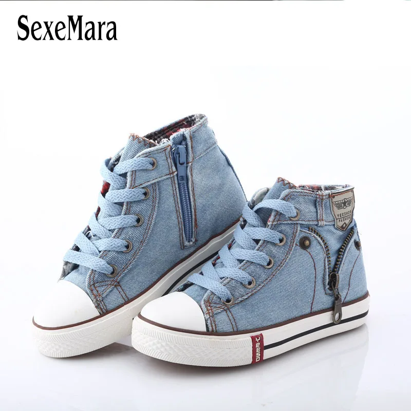 

Canvas Children Shoes Sport Breathable Boy Sneakers Brand Kids Shoes for Girls Jeans Denim Casual Child Flat Canvas Shoes B08312
