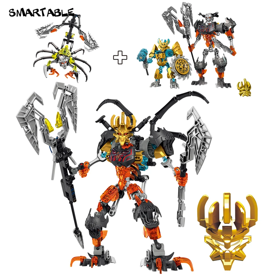 Smartable BIONICLE скелет маска King фигурки строительные блоки, игрушки для мальчиков с рисунком из мультфильма совместим со всеми самых лучших брендов, BIONICLE подарок 279 шт./компл