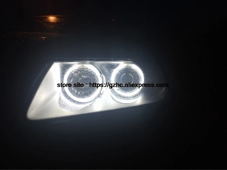 HochiTech для Volkswagen VW GOLF4 MK4 Typ1J ультра яркий дневной светильник DRL CCFL ангельские глазки Demon eyes комплект Теплый Белый Halo Кольцо