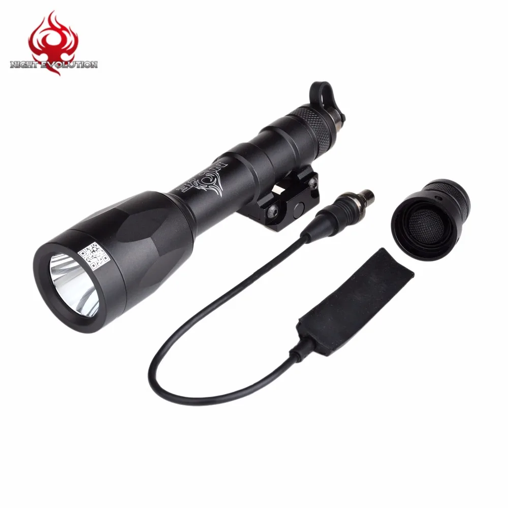 Rifle de Caça Evolução Noite Airsoft Arma Leve M600p Levou Luz Olheiro Softairô Linterna Lanterna Tática Ne04027 4 Cheap Luzes de armas