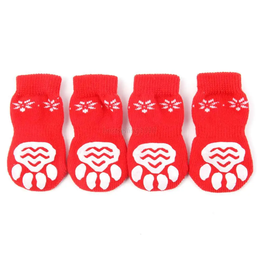 

Dogs Socks Puppy Pet Cat Lovely Warm Soft Cotton Anti Slip Skid Bottom Socks