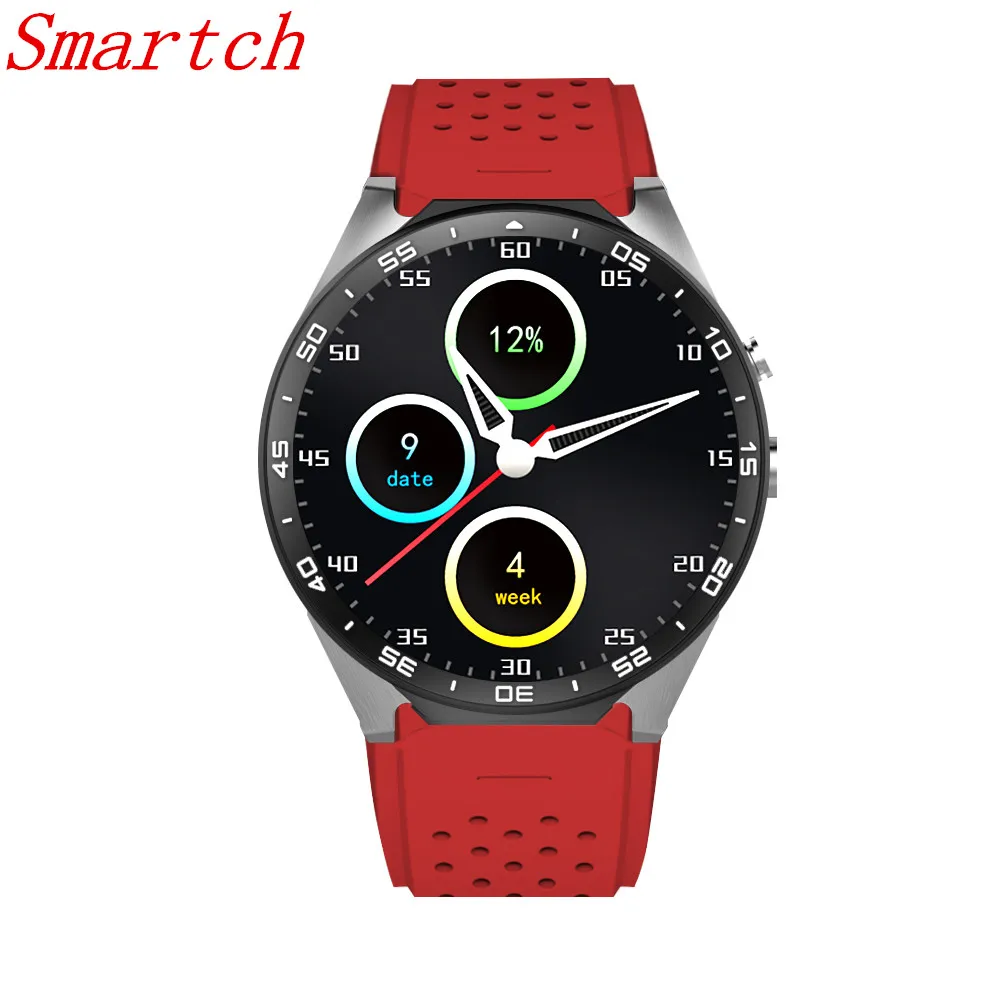 Beste Smartch KW88 Klok Smart Horloge Android 5.1 OS 2.0 MP Camera Smartwatch Ondersteuning SIM 3g Netwerk GPS WIFI Google play Kaart Voice