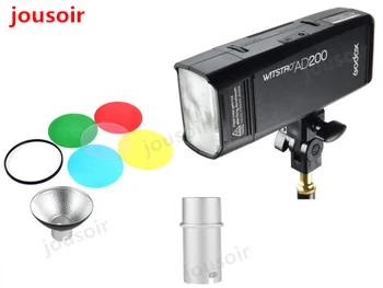 

GODOX AD200 TTL 2.4G HSS 1/8000s Flash Light Double Head 200Ws with 2900mAh Lithium Battery with AD-M Standard Reflector X CD05