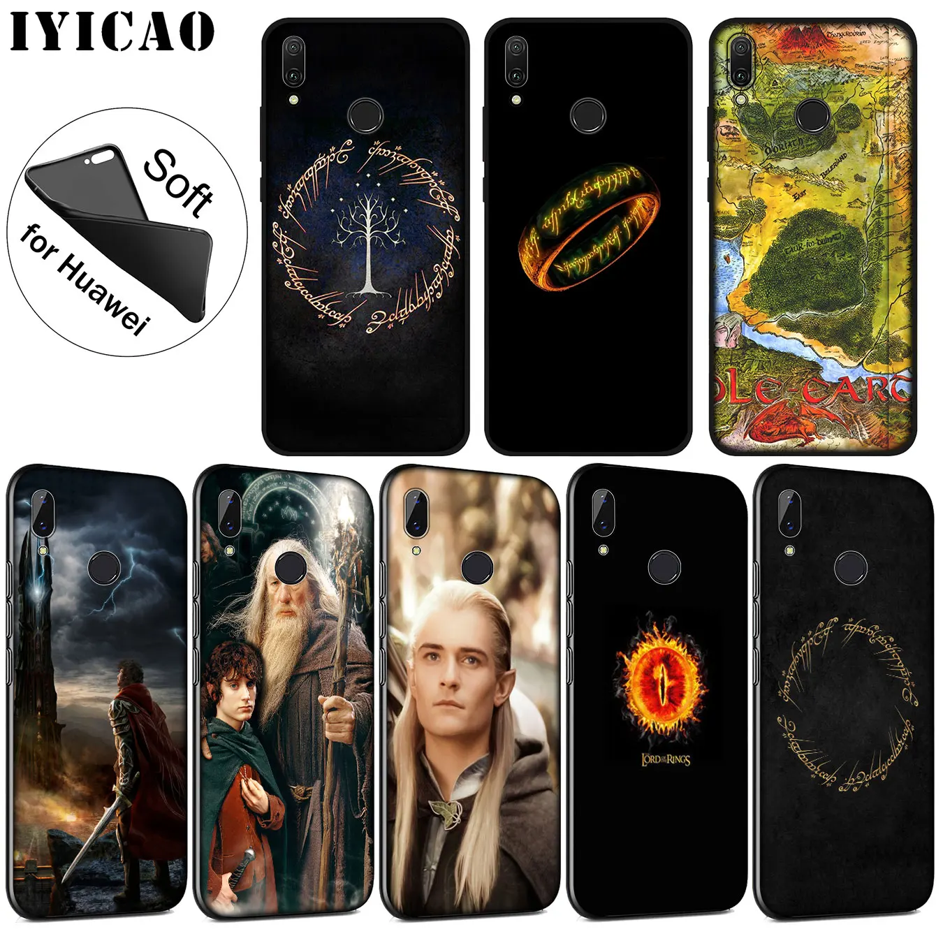 Мягкий силиконовый чехол IYICAO The Lord of Rings Hobbit для Huawei P30 P20 Pro P10 P9 P8 Lite Mini 2017 2016 P smart Z 2019