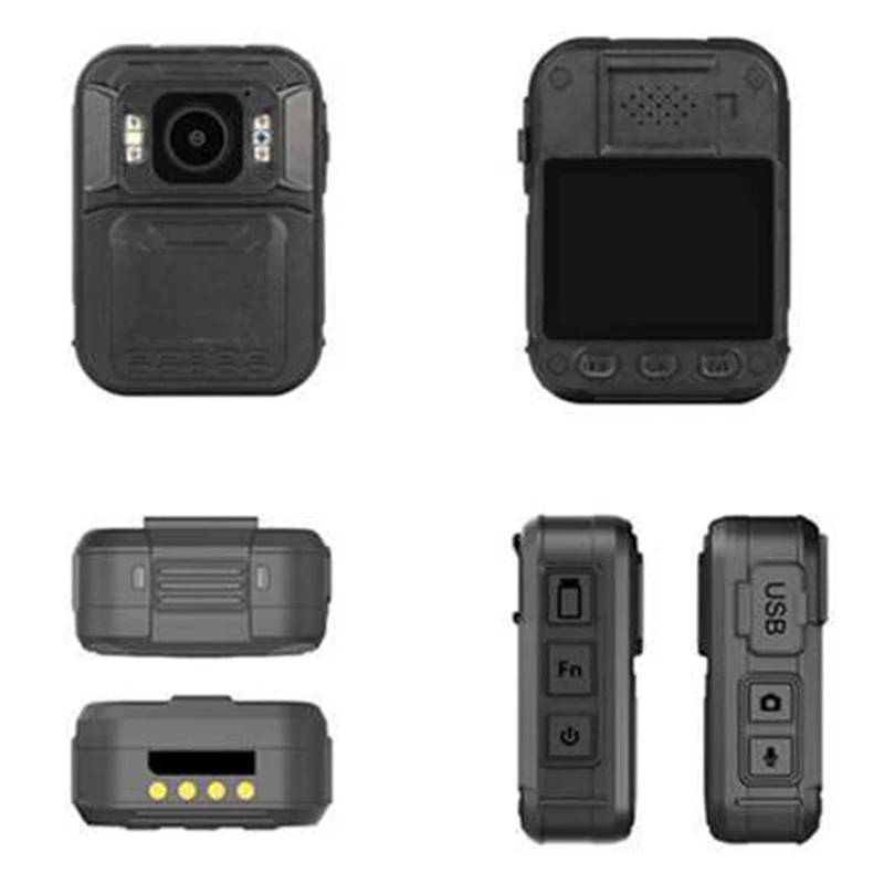 Anti-fall Waterproof Police Body Lapel Worn Video Camera DVR IR Night Vision LED Light Cam  Digital Mini DV Recorder Voice 64G