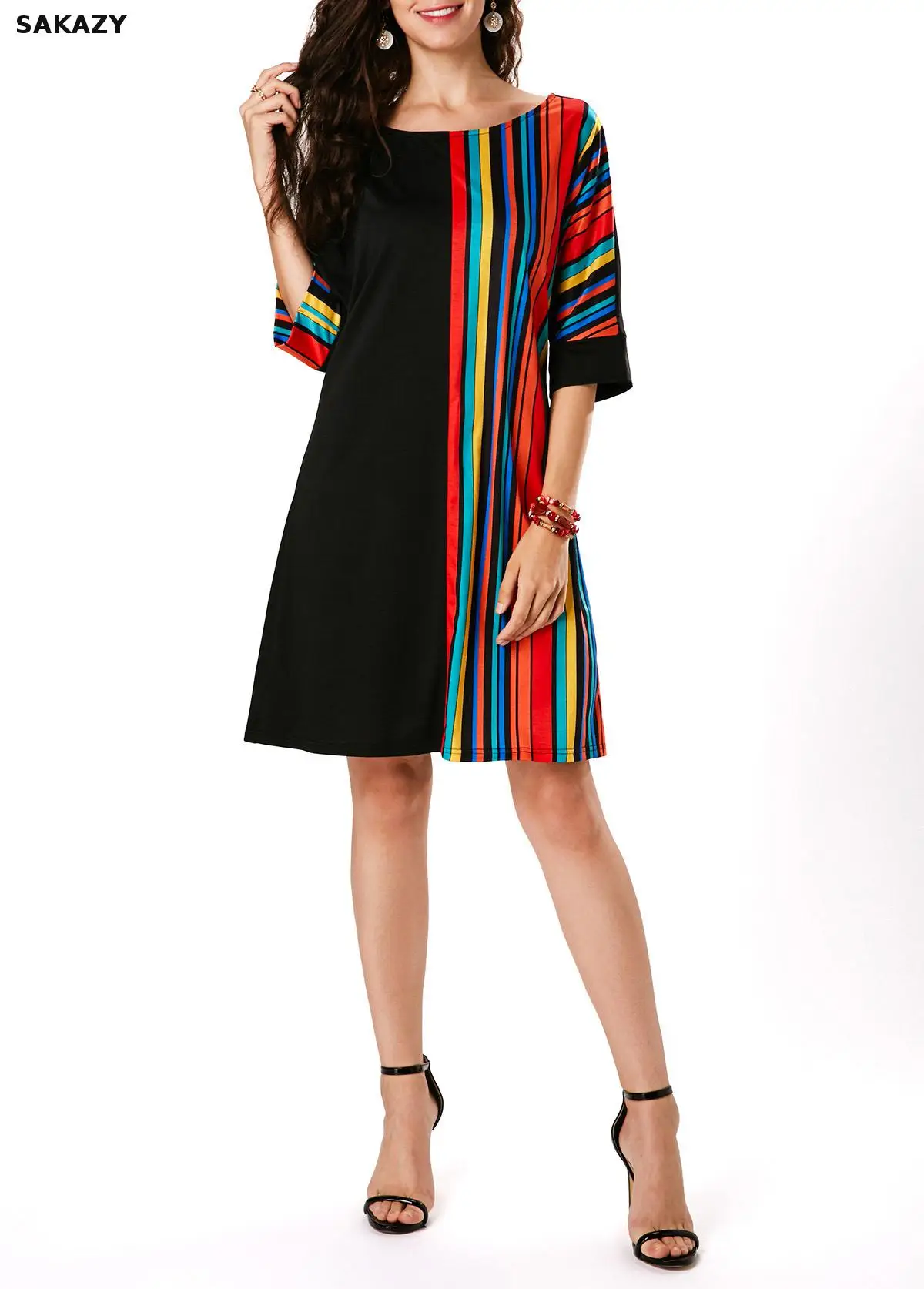 multicolor summer dress