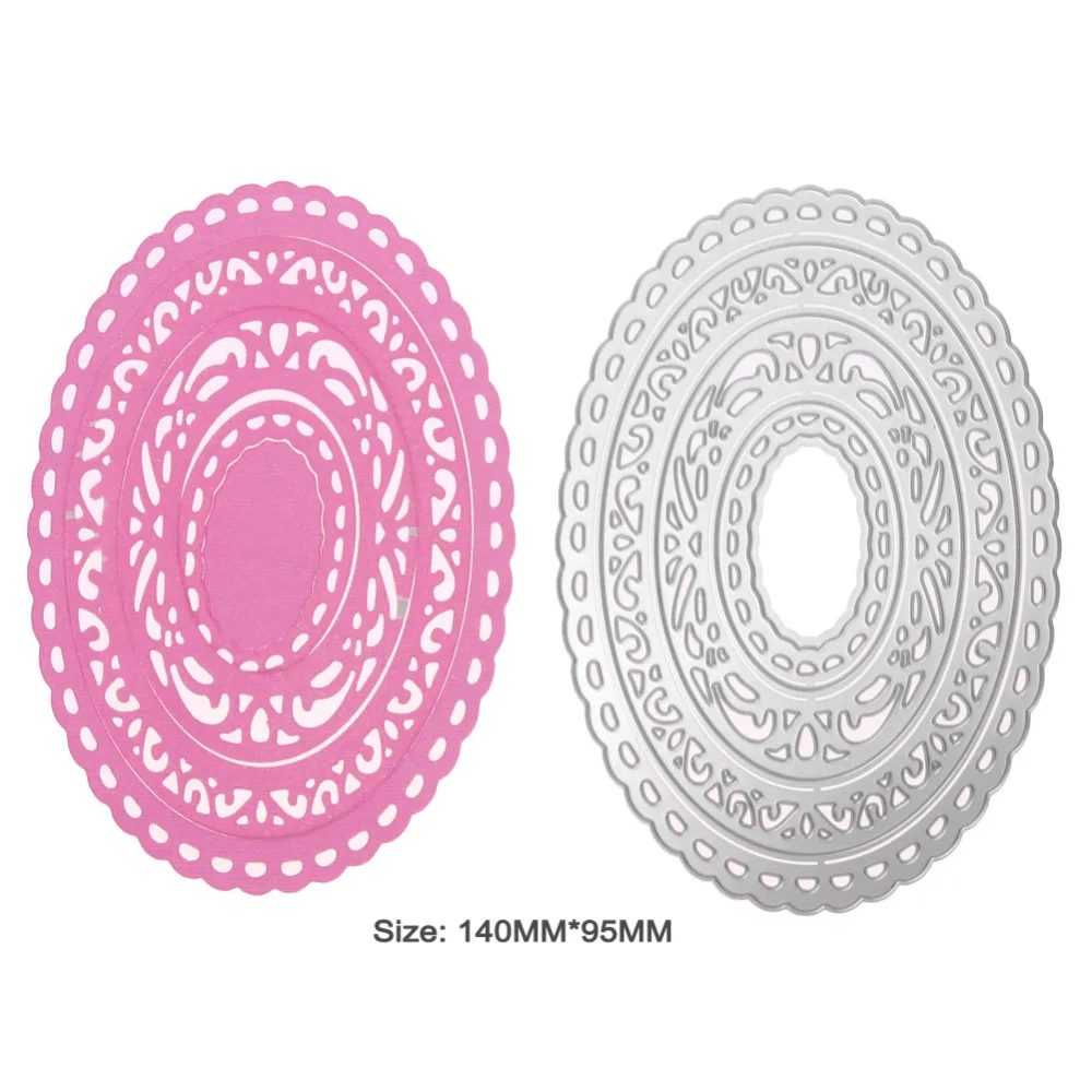 

New Oval Frame Metal Cutting Dies Stencils for DIY Scrapbooking Photo Album Decorative Embossing DIY Paper Cards Making Crafts