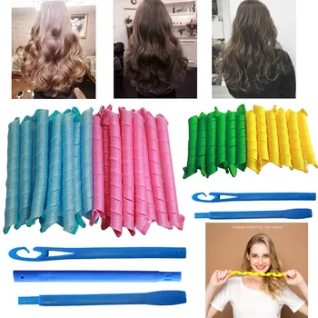 

30pcs Hair Roller Hair Curler high quality environmentally friendly magic curler soft plastic curling rollers curling tool
