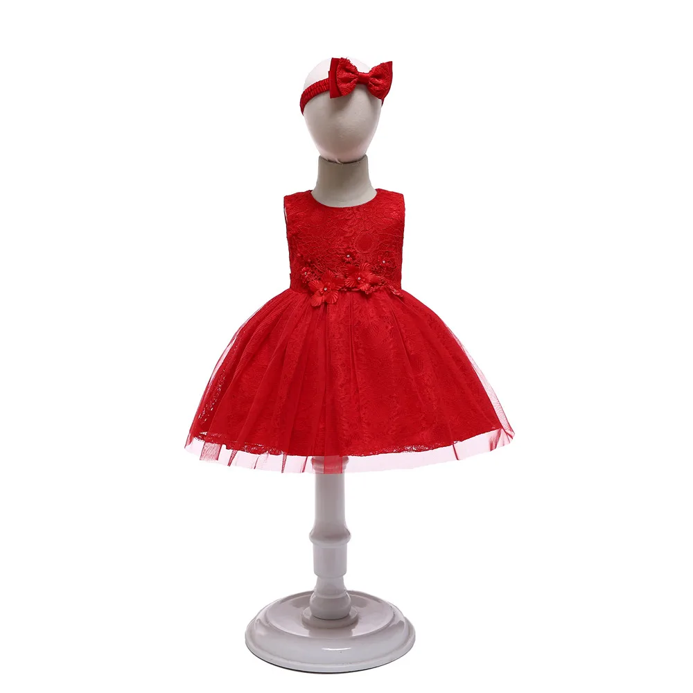 ; Лидер продаж; Хлопковое платье с подкладкой для младенцев Новинка года; красное платье для малышей 1 год; платье для дня рождения; платье для крещения