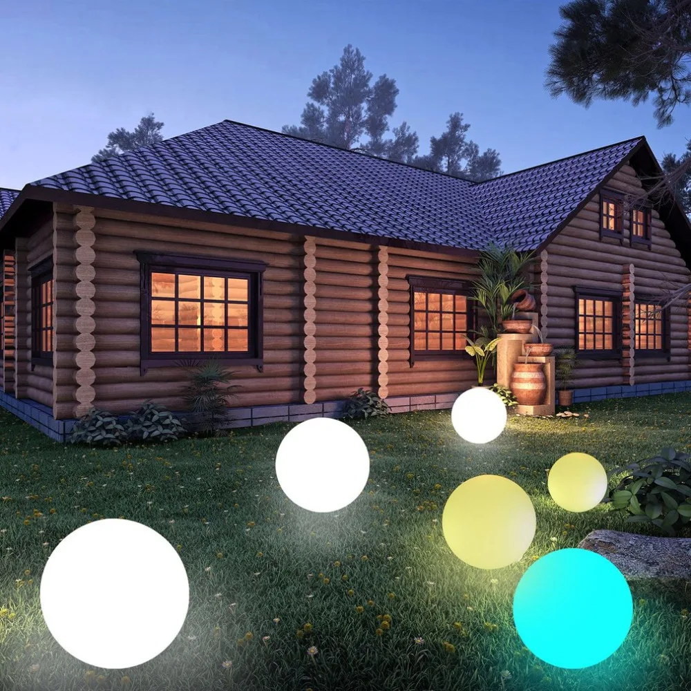 

LED Solar Floating Ball light Color Changing Night Lamp Swimming Pool Outdoor Garden Ponds Path Lawn Landscape Yard