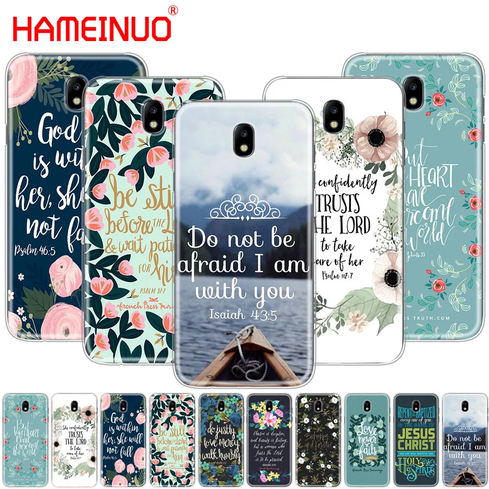 HAMEINUO тексты Библии Филиппины чехол для телефона Samsung Galaxy J3 J5 J7 2017 J527 J727 J327 J330 J530 J730
