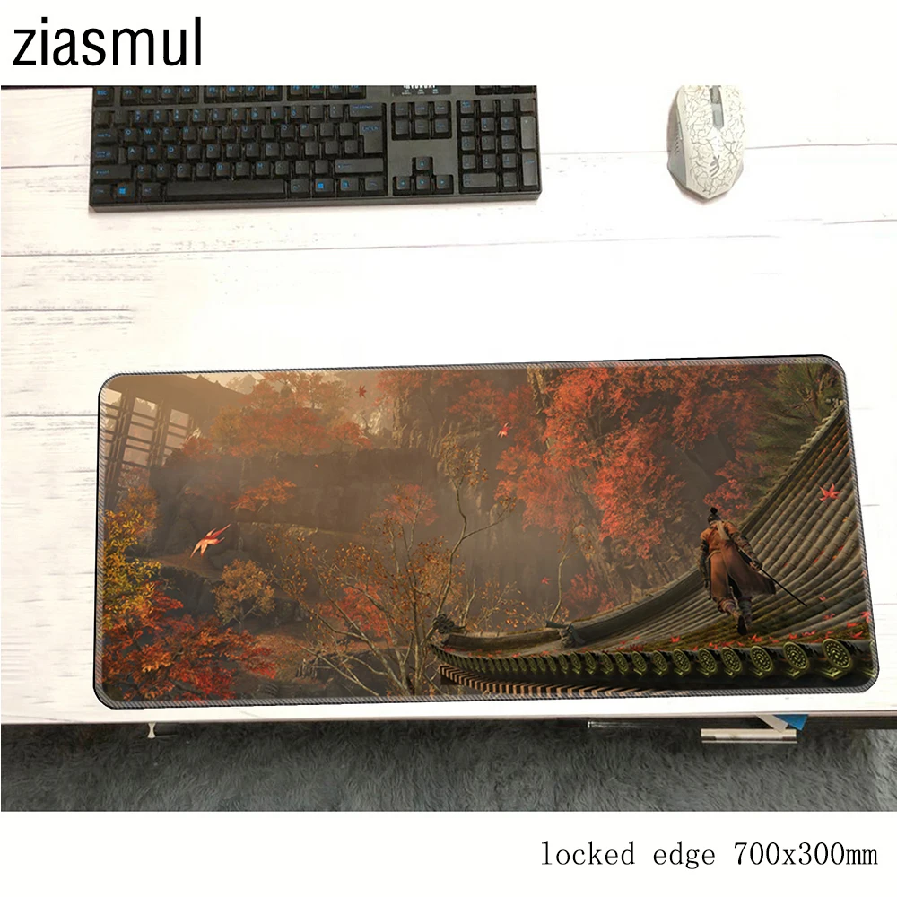 Большой коврик для мыши SEKIRO 700x300x3 мм ноутбука компьютерный игровой HD с принтом