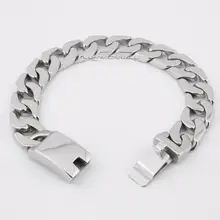 LINSION 316L мужские Байкер-рокер браслет в стиле "панк" 5Q009