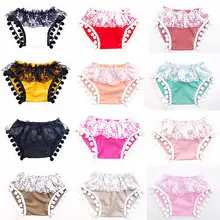 Кружевные шорты для маленьких девочек, летние цветные кружевные шорты с кисточками для мальчиков и девочек, пляжный костюм, одежда