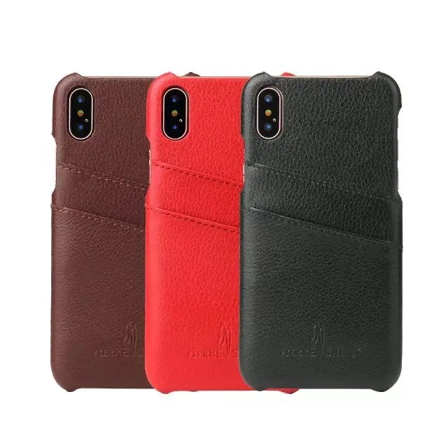 Для iPhone Xs X 8 Plus 7 Plus 6 6s Plus винтажный роскошный чехол из натуральной кожи с узором Личи для смартфона с отделениями для карт