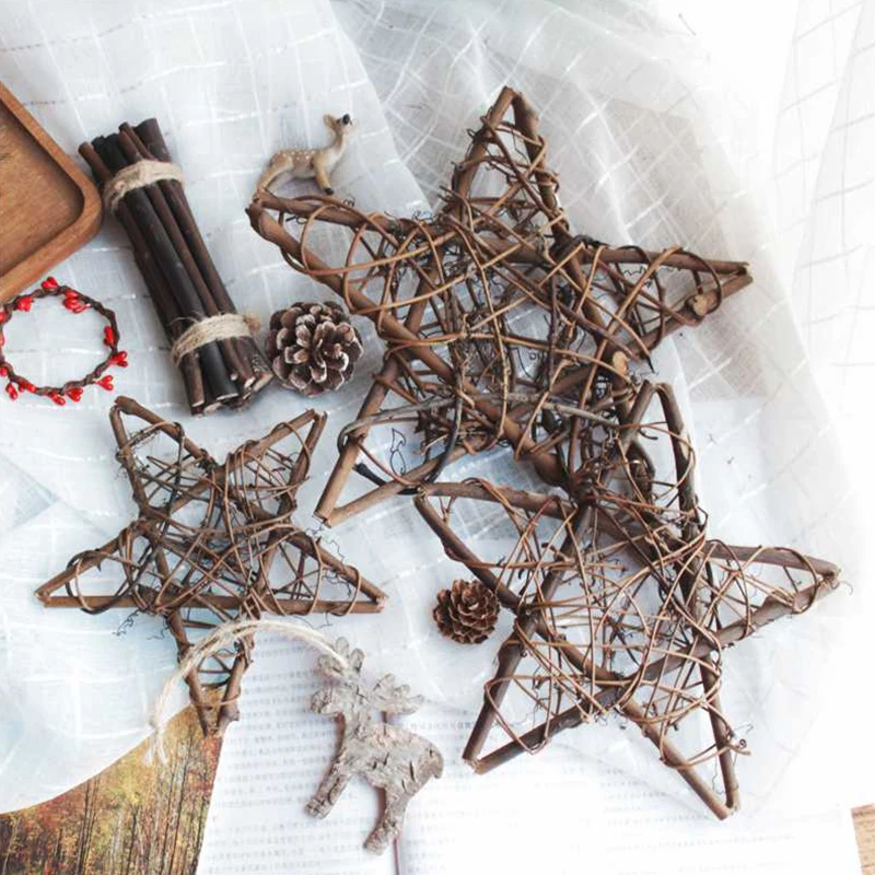 

Star Sepak Takraw DIY Rattan Ball Christmas Birthday Party&Home Wedding Party Ornaments Decoration Supplies Kids Gifts