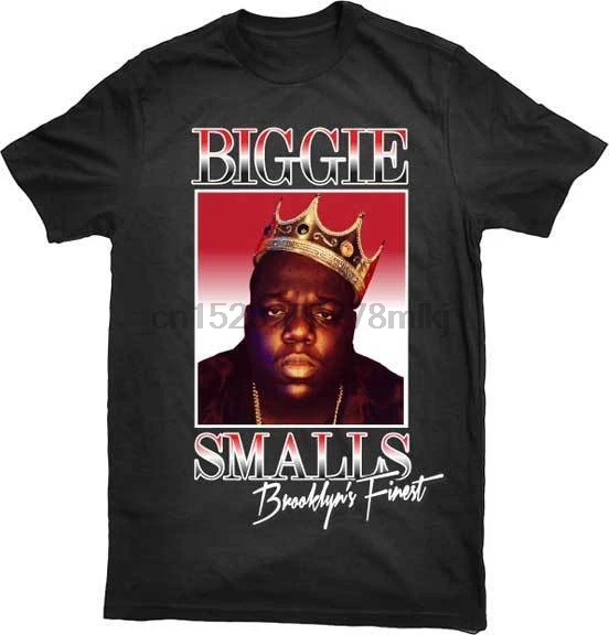 Известный B.I.G. Biggie Brooklyn Finest S M L XL 2XL черная футболка 100% хлопок Новые брендовые