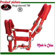 Лошади Недоуздок, металлическое ушко, 6 мм толщиной pp webbing.1 штук за лот, губкой внутри подушки мягкие, удобные(rlt2006