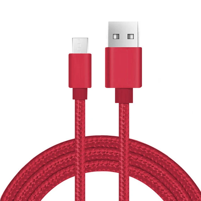 MUSTTRUE Micro USB кабель 3A быстрое зарядное устройство кабель для передачи данных Плетеный USB кабель USB ЗУ для мобильного телефона кабель для samsung huawei One Plus - Цвет: Red