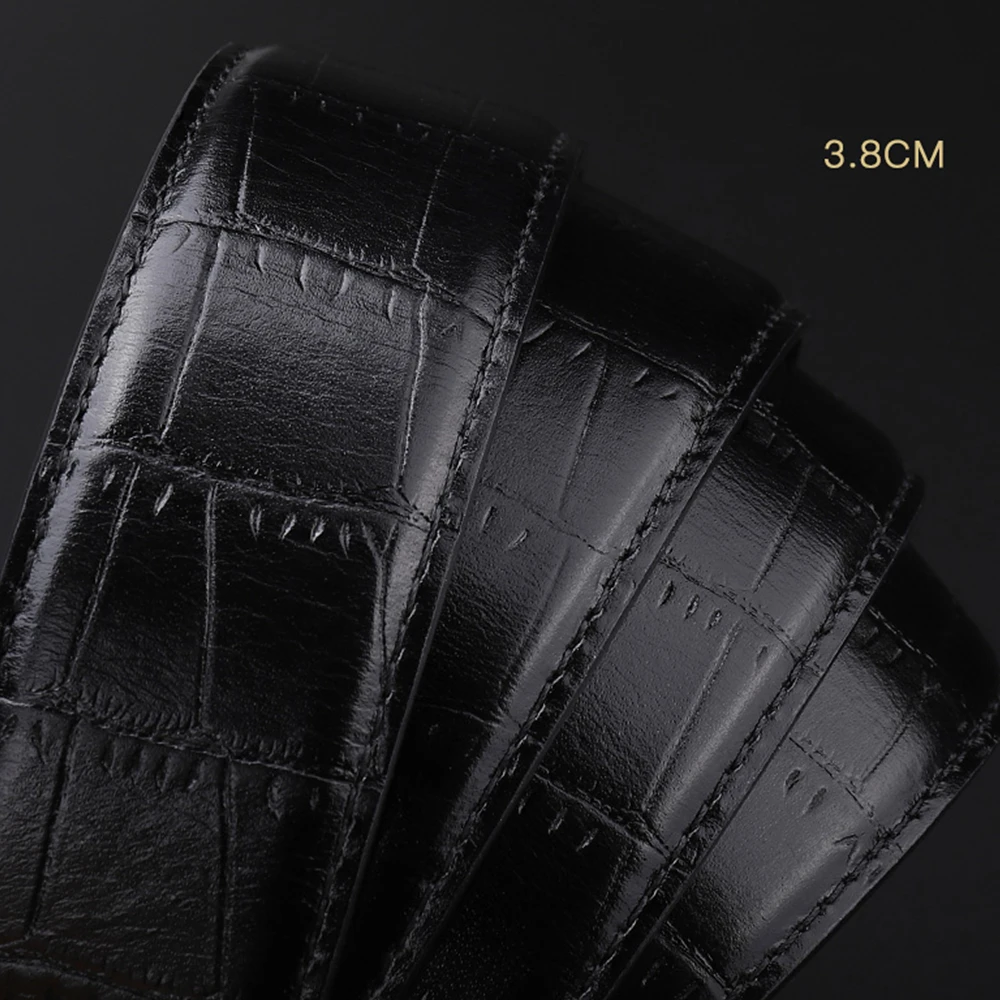 Мужской ремень BISON DENIM из натуральной кожи с узором Аллигатор роскошные ремни для