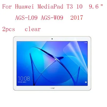 

Clear New HD Clear Anti Shatter Screen Film For Huawei MediaPad T3 10 9.6" AGS-L09/W09 2017 protective 2pcs in 1 package