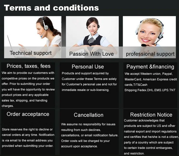 Term and contition