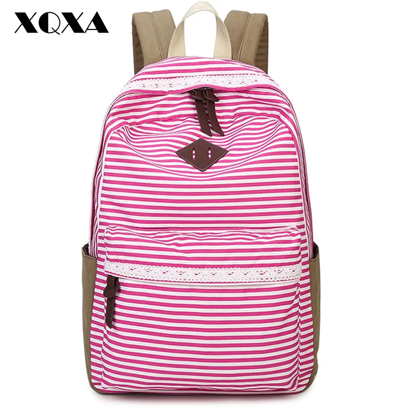XQXA Rucksack Backpack School Bags for Teenagers Printing Women Backpacks Bolsas Mochila Masculina Canvas Backpack Female