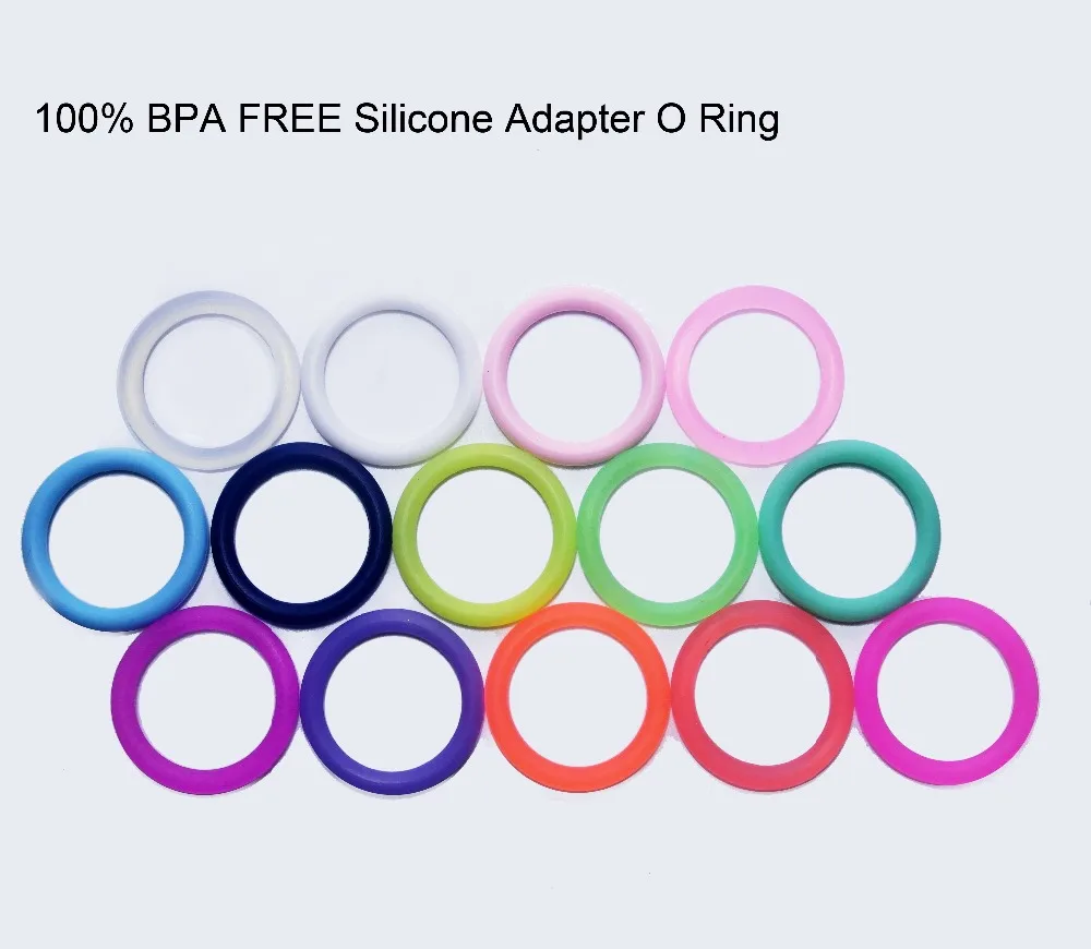 130pcs Silicone Baby Pacifier Dummy Ring MAM Adapter O Ring Food Grade Silicone Inner Diameter