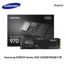 Samsung 970EVO внутренний SSD MZ-V7E250BW MZ-V7E500BW 250 ГБ 500 1 ТБ 2,5 дюймов M.2 2280 твердотельный накопитель для ноутбука/настольного ПК