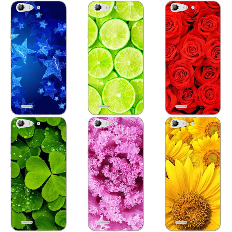Soft Silicone Case Cover for ZTE Blade V6 TPU flowers cartoon Printed Back Phone V 6 Protector Shells | Мобильные телефоны и