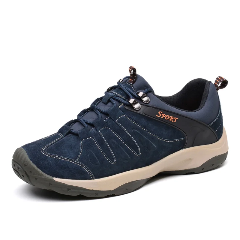 

Men Outdoor Shoes Mountaineering Boots Lace Up Trekking Sneakers Wearable Comfortable Autumn Winter Camping Sneakers for Male