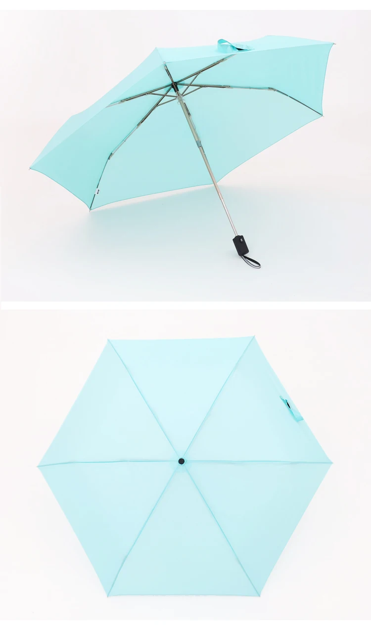 Автоматический зонт для дождя, женский ультра-светильник, 186 г, складные зонты для дождя, портативный, для путешествий, Paraguas, 6 ребер, ветрозащитная ткань, 266T