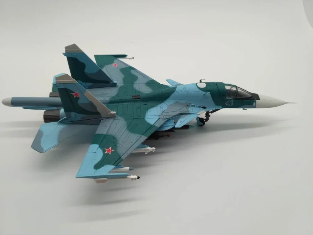 1/72 масштаб модель истребителя, игрушки Россия SU-34 Фланкер боевой самолет литой металлический самолет модель игрушки оригинальная коробка